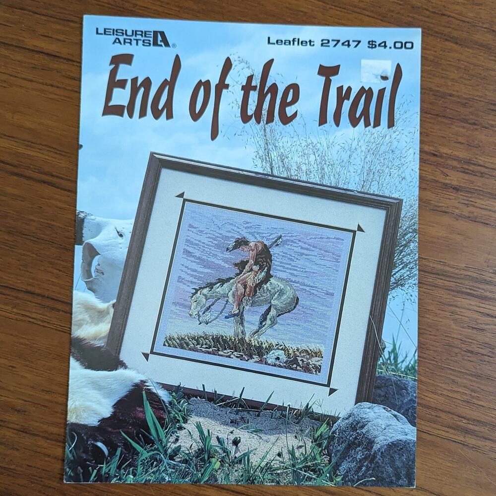 End of the Trail Cross Stitch Pattern Pamphlet